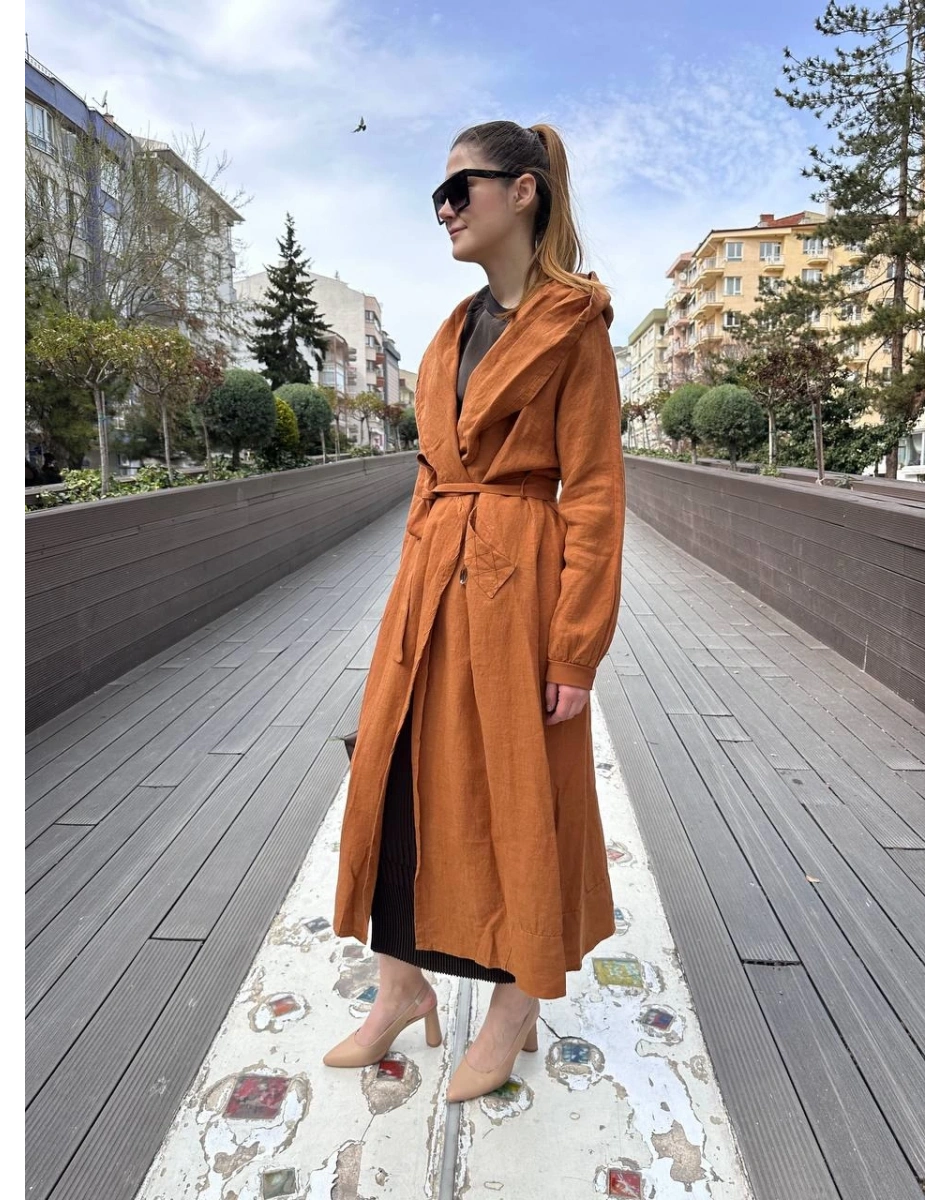 Misswhence 37401 Tarçın Keten Kap