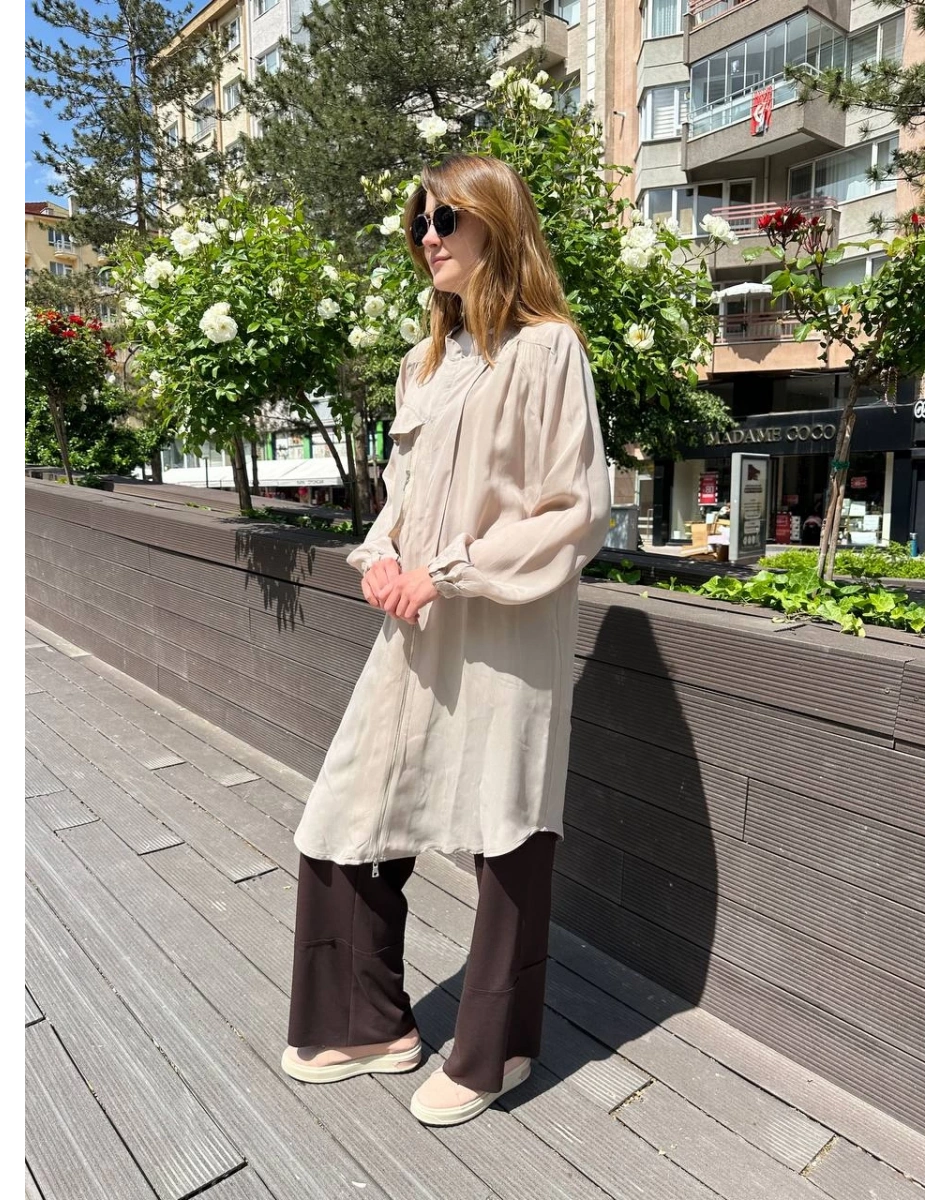 Misswhence 37410 Taş İpek Ara Boy Kap