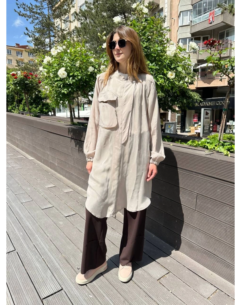 Misswhence 37410 Taş İpek Ara Boy Kap