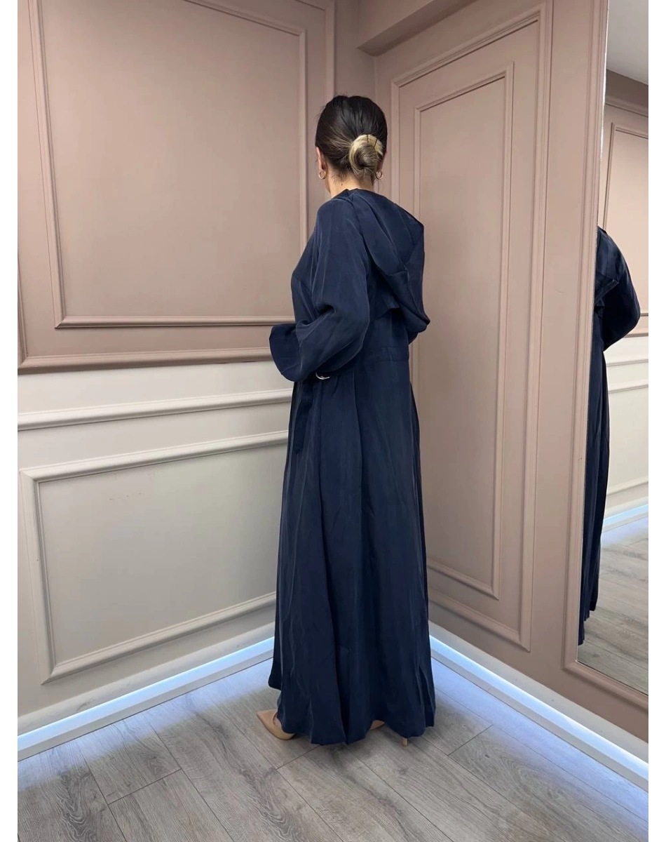 Misswhence 37513 Lacivert İpek Kap