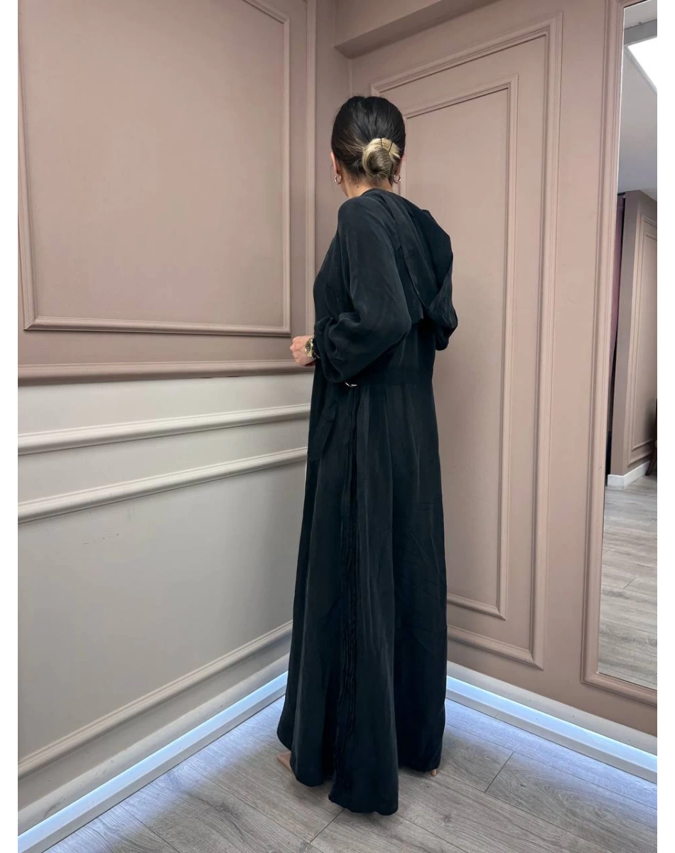 Misswhence 37513 Siyah İpek Kap