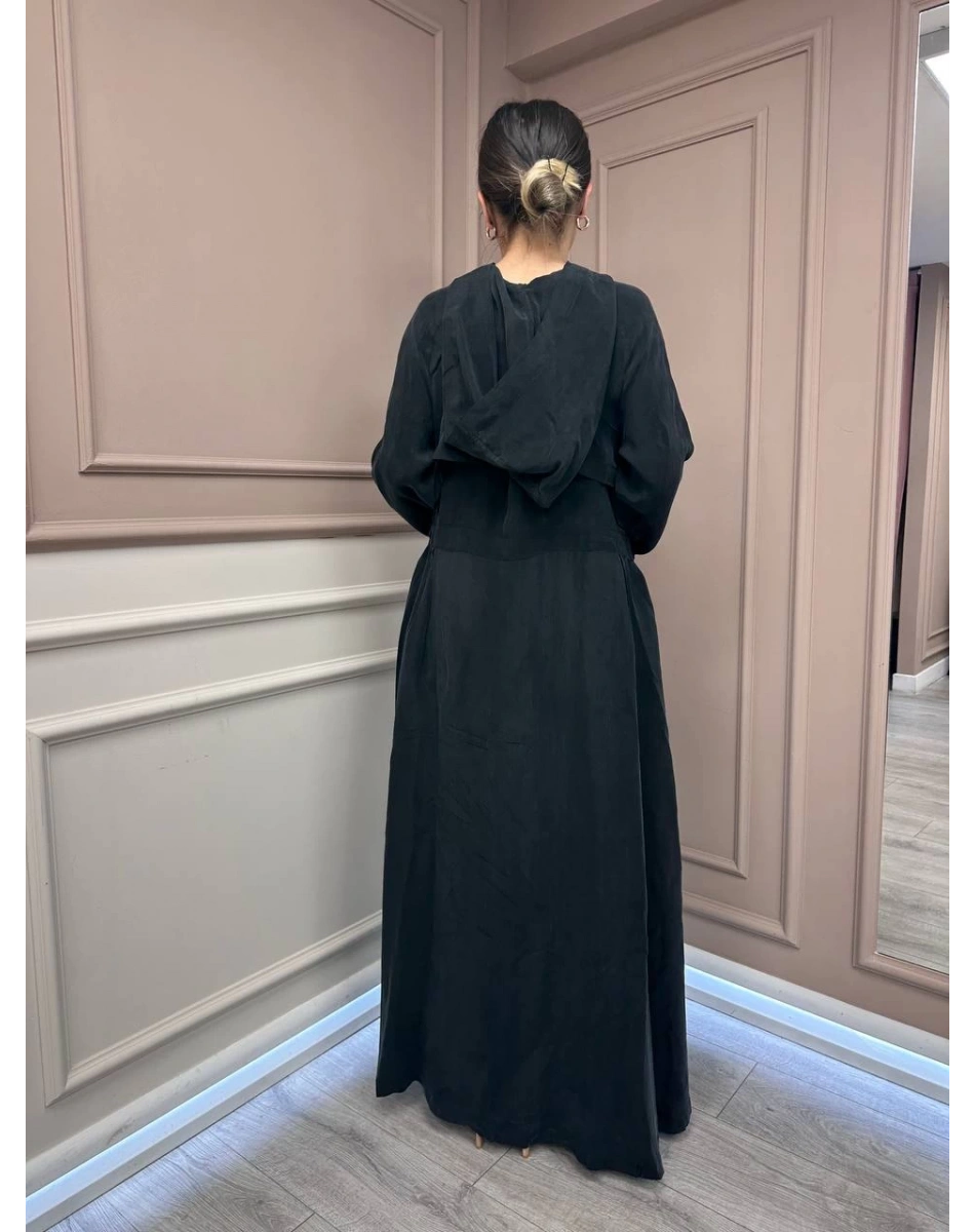 Misswhence 37513 Siyah İpek Kap