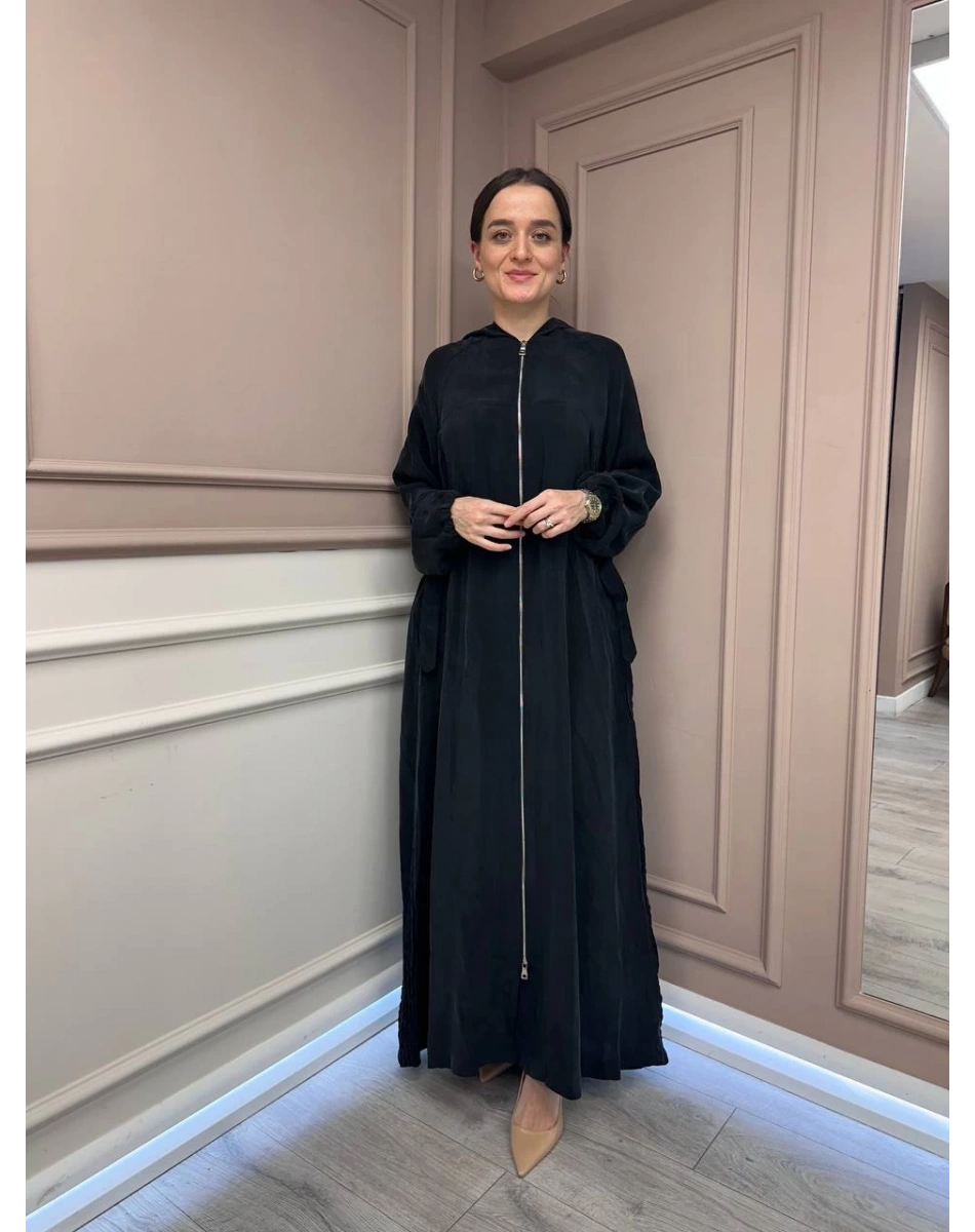 Misswhence 37513 Siyah İpek Kap