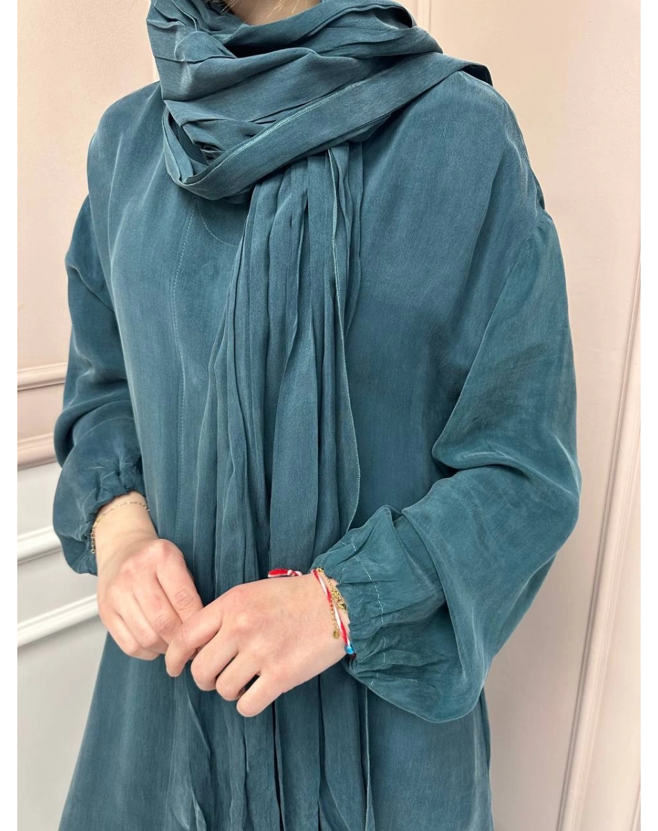 Misswhence 37514 Yeşil Şal Detaylı Kap