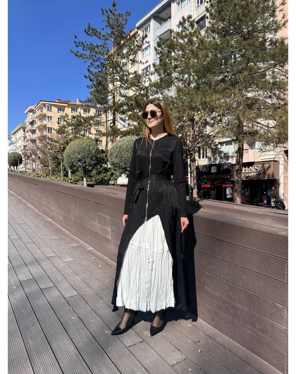 Misswhence 37806 Siyah İkili Elbise