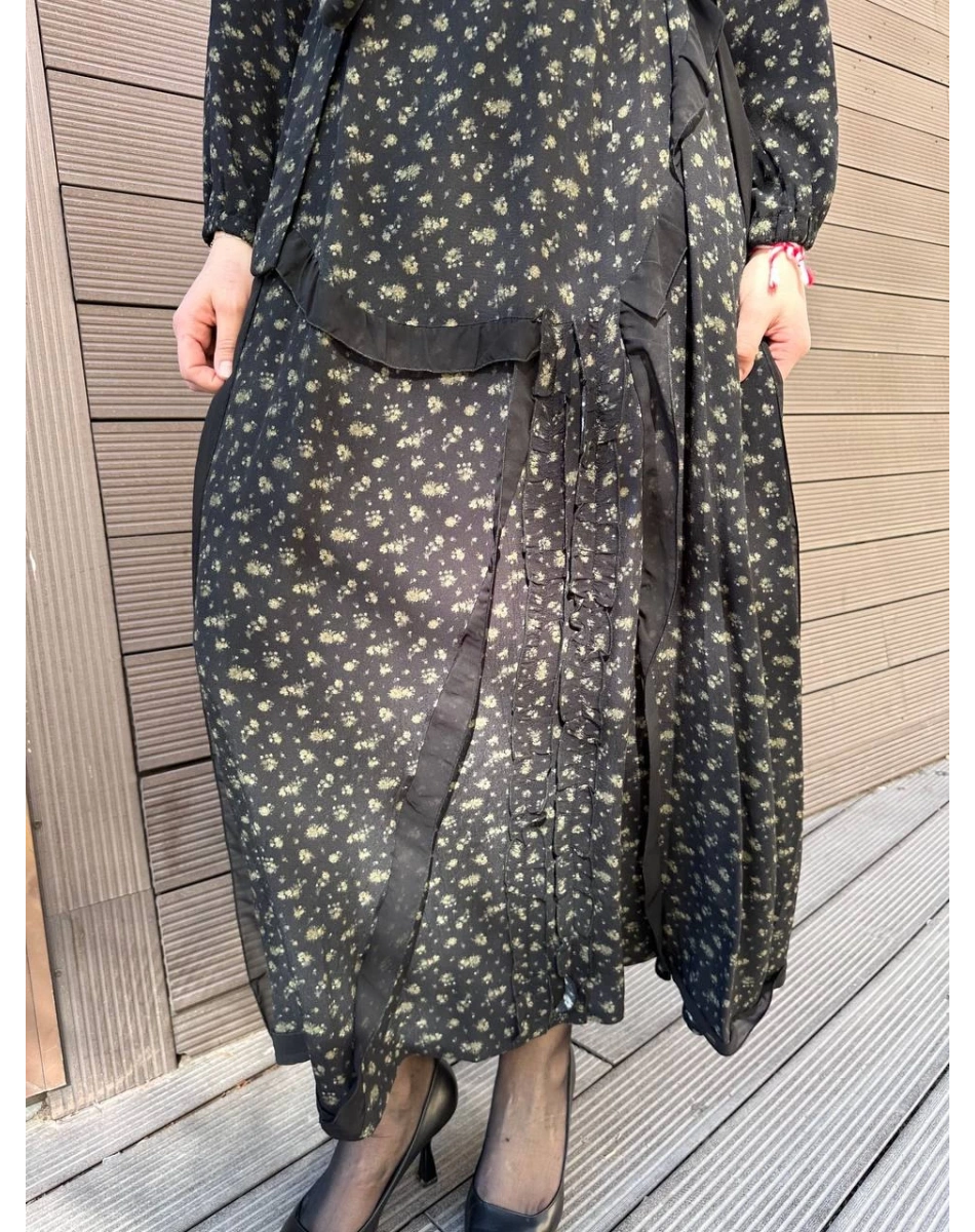 Misswhence 37813 Siyah İpek Elbise