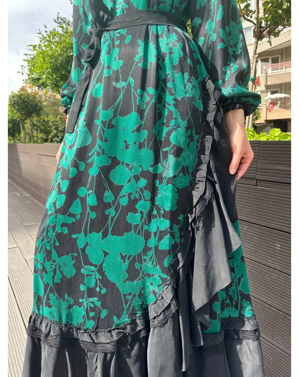 Misswhence 37832 Zümrüt Elbise