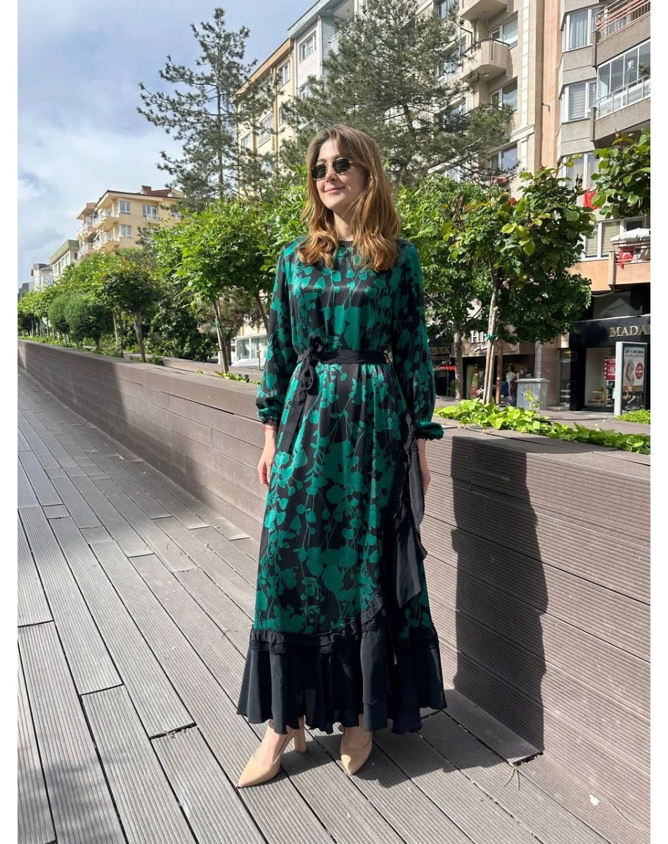 Misswhence 37832 Zümrüt Elbise