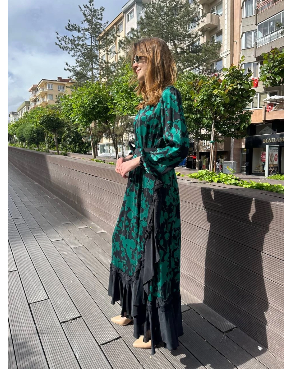 Misswhence 37832 Zümrüt Elbise