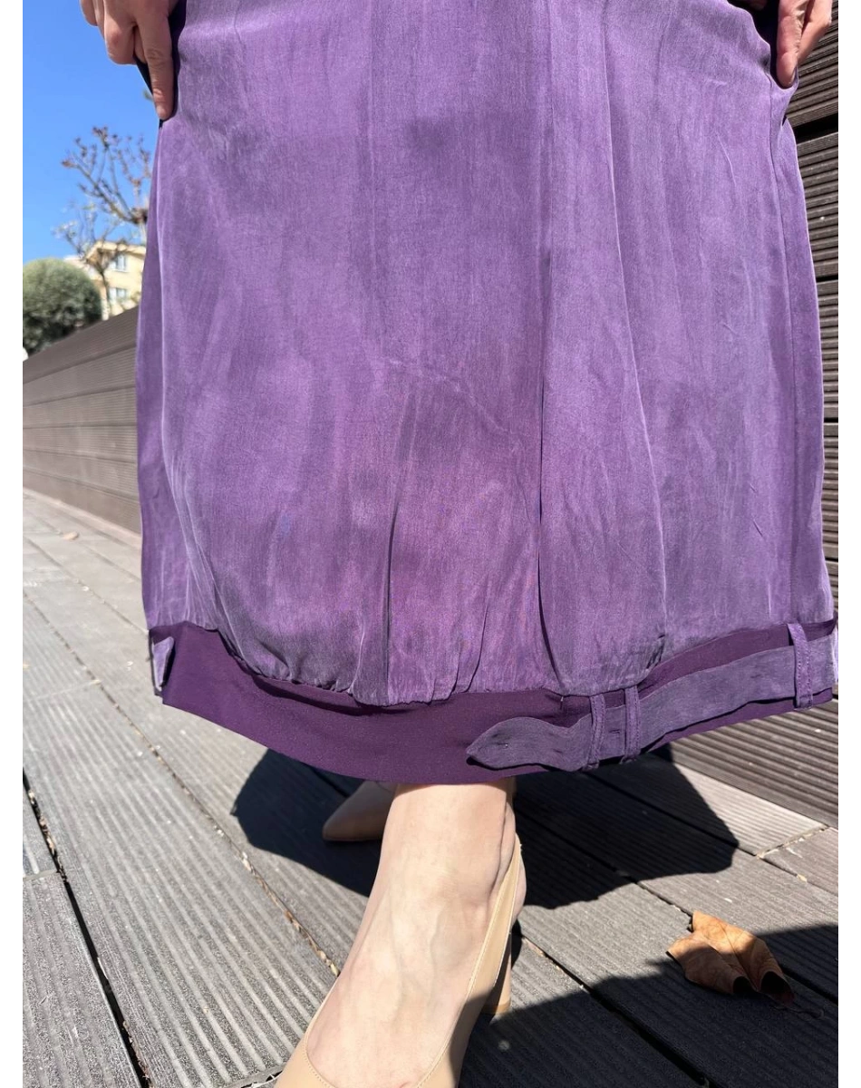 Misswhence 37838 Mürdüm Etek Ucu Detaylı Elbise