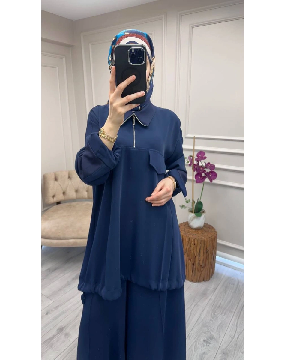 Misswhence 38008 Lacivert Pantolonlu Takım