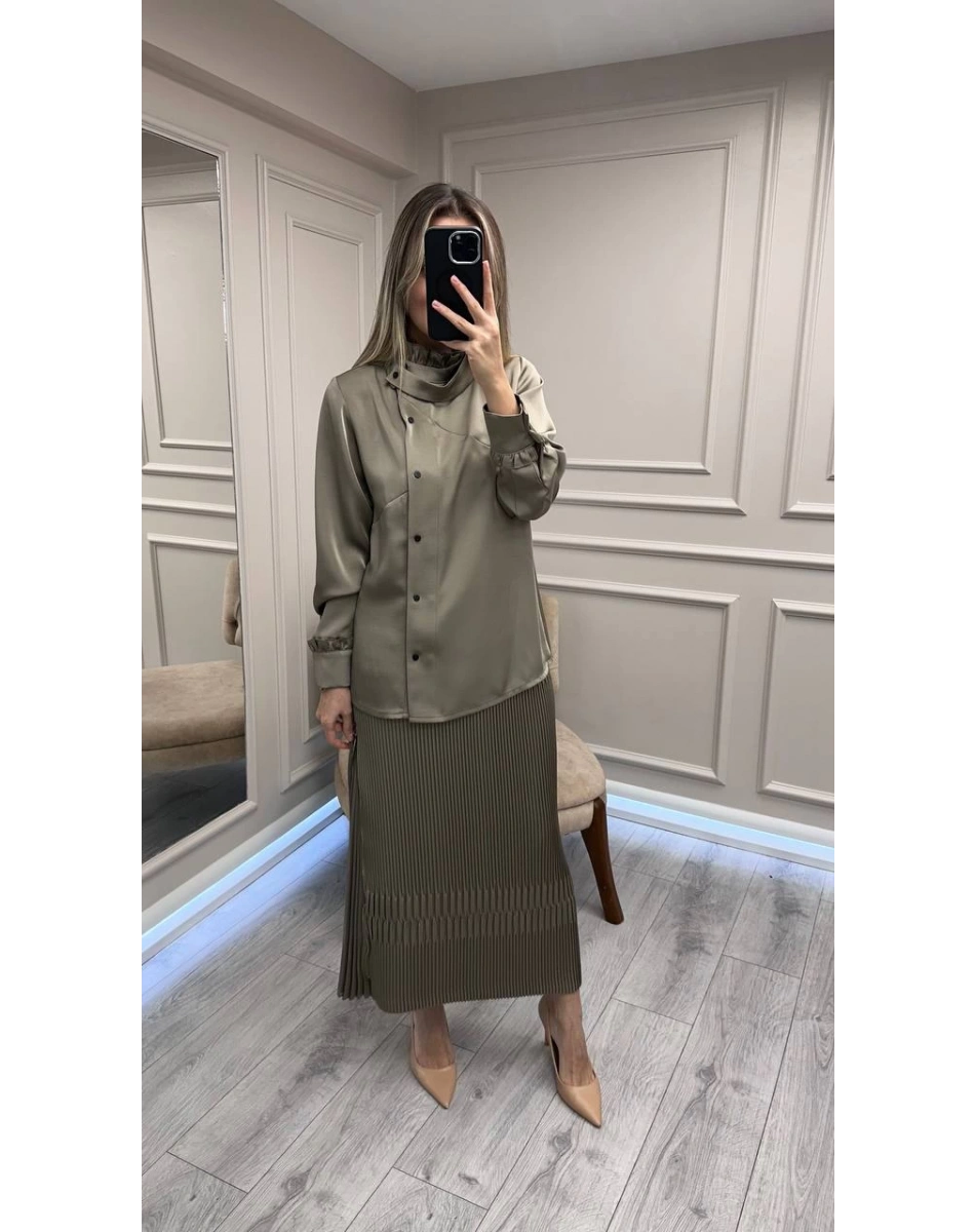 Misswhence 38015 Vizon Saten Etekli Takım