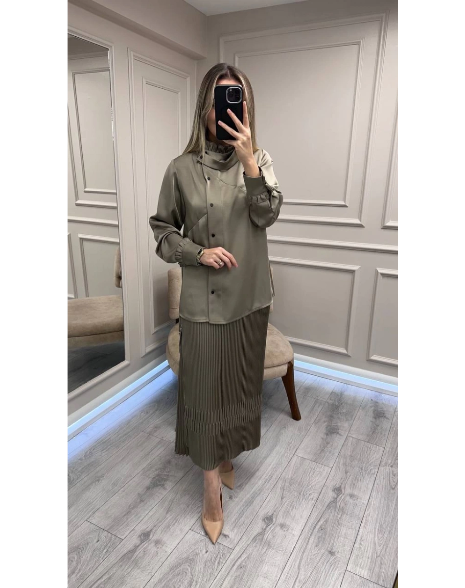 Misswhence 38015 Vizon Saten Etekli Takım