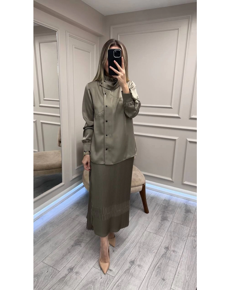 Misswhence 38015 Vizon Saten Etekli Takım