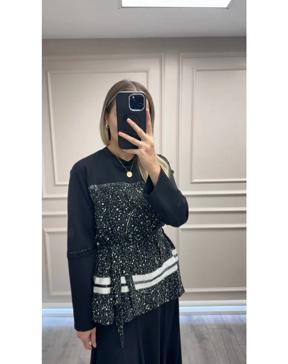 Misswhence 38027 Siyah Etekli Takım