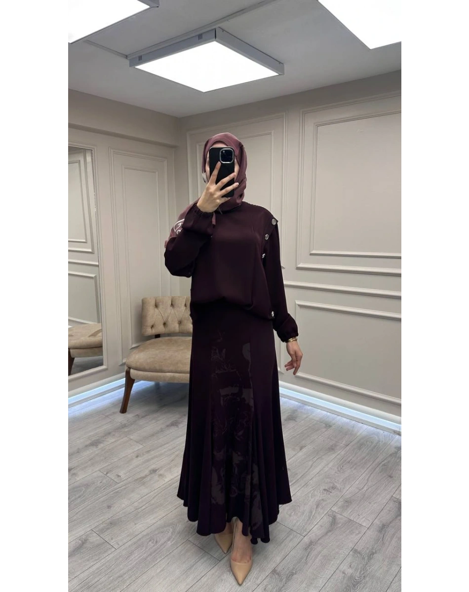 Misswhence 38032 Bordo Etekli Takım