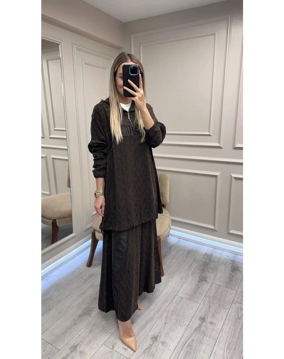 Misswhence 38034 Kahverengi İkili Takım