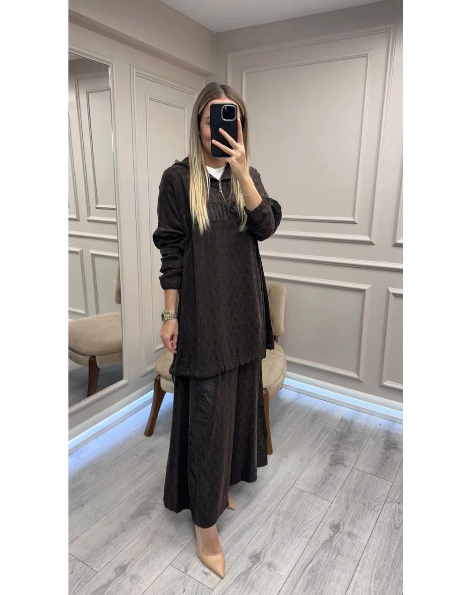 Misswhence 38034 Kahverengi İkili Takım