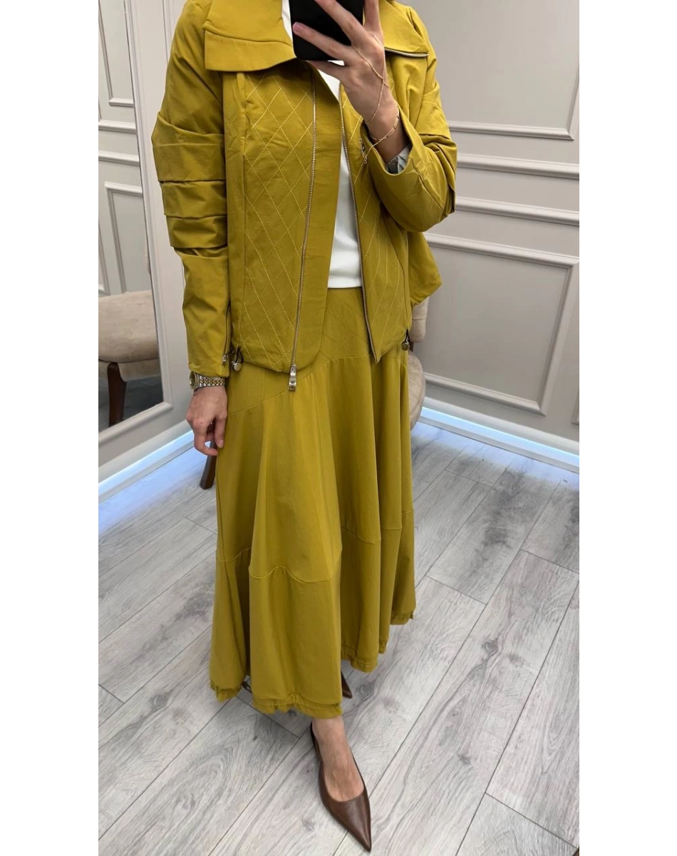 Misswhence 38208 Sarı Etekli Takım