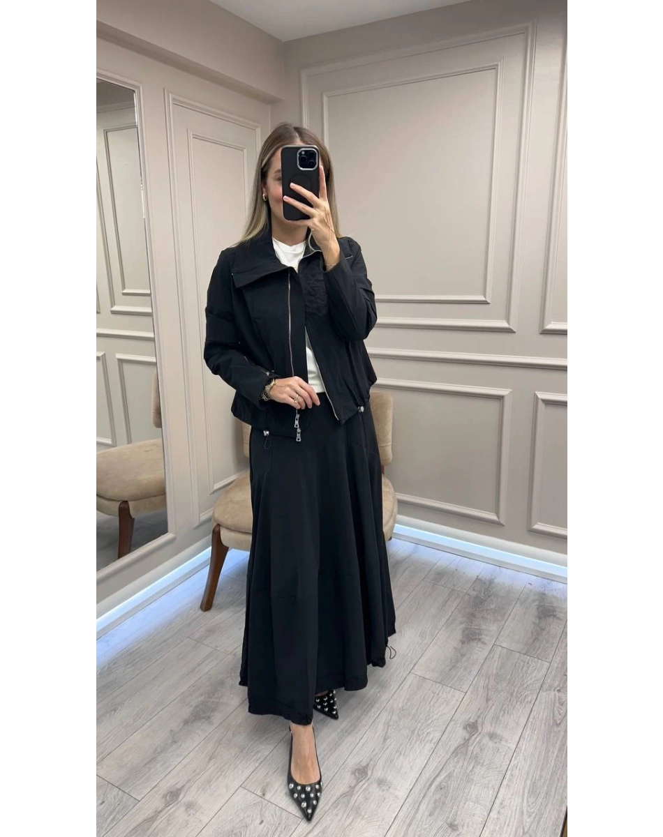 Misswhence 38208 Siyah Etekli Takım