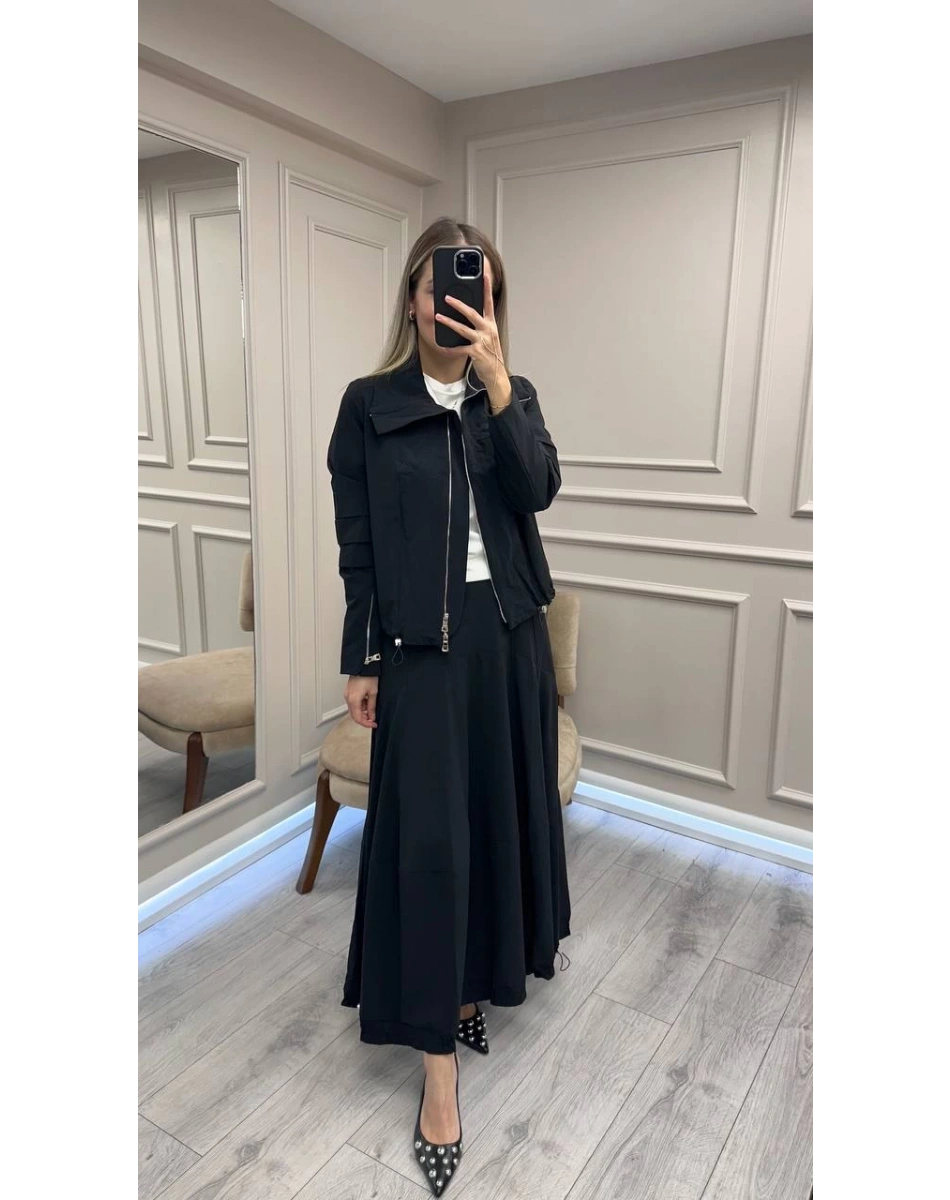 Misswhence 38208 Siyah Etekli Takım