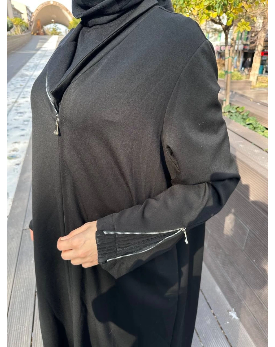 Misswhence 38404 Siyah Nervür Detaylı Kap