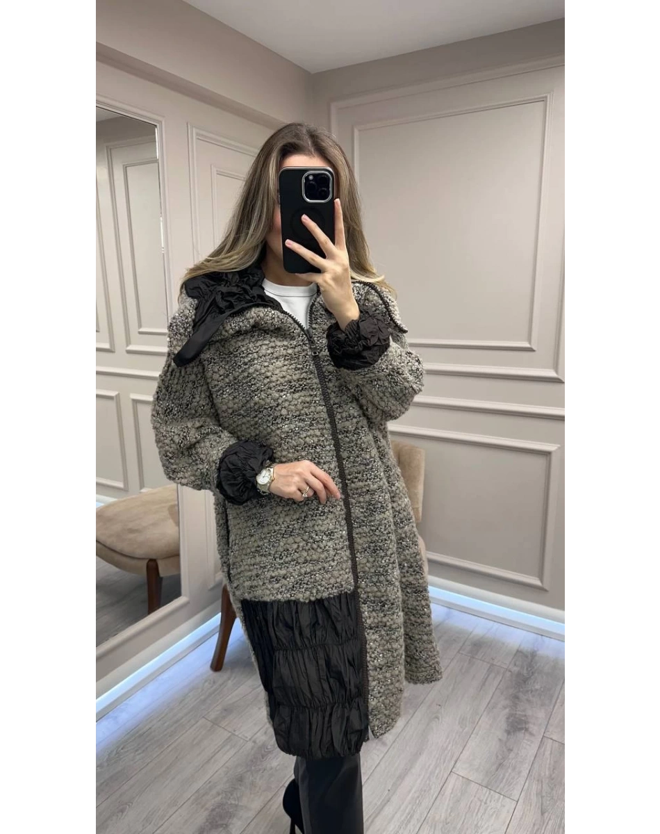 Misswhence 38422 Vizon Triko Yün Kap