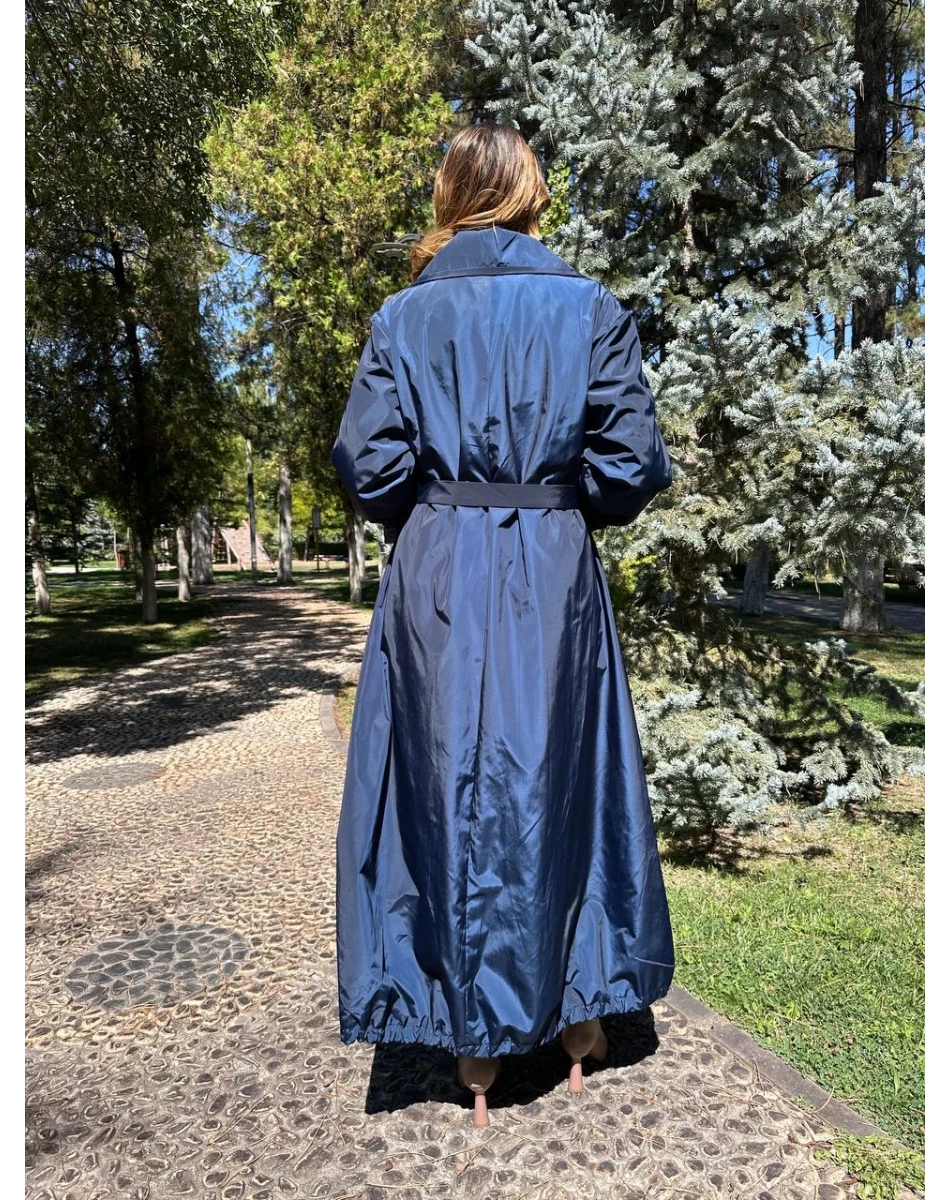 Misswhence 38506 Lacivert Nervür Detaylı Kap