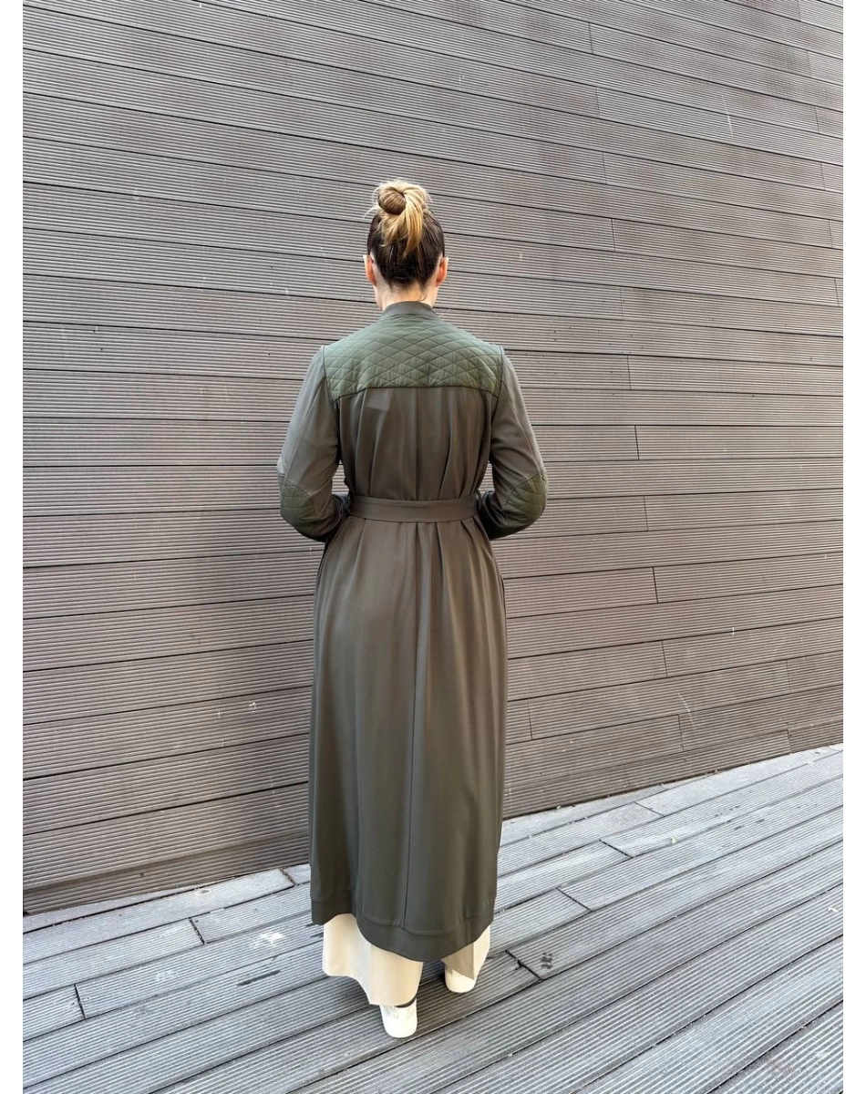 Misswhence 38527 Haki Kapitone Detaylı Kap