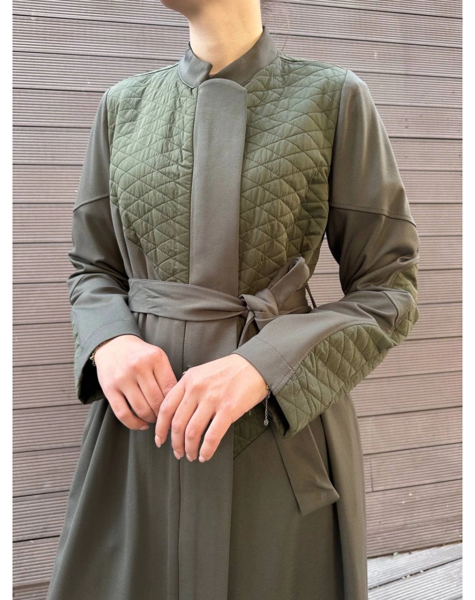 Misswhence 38527 Haki Kapitone Detaylı Kap