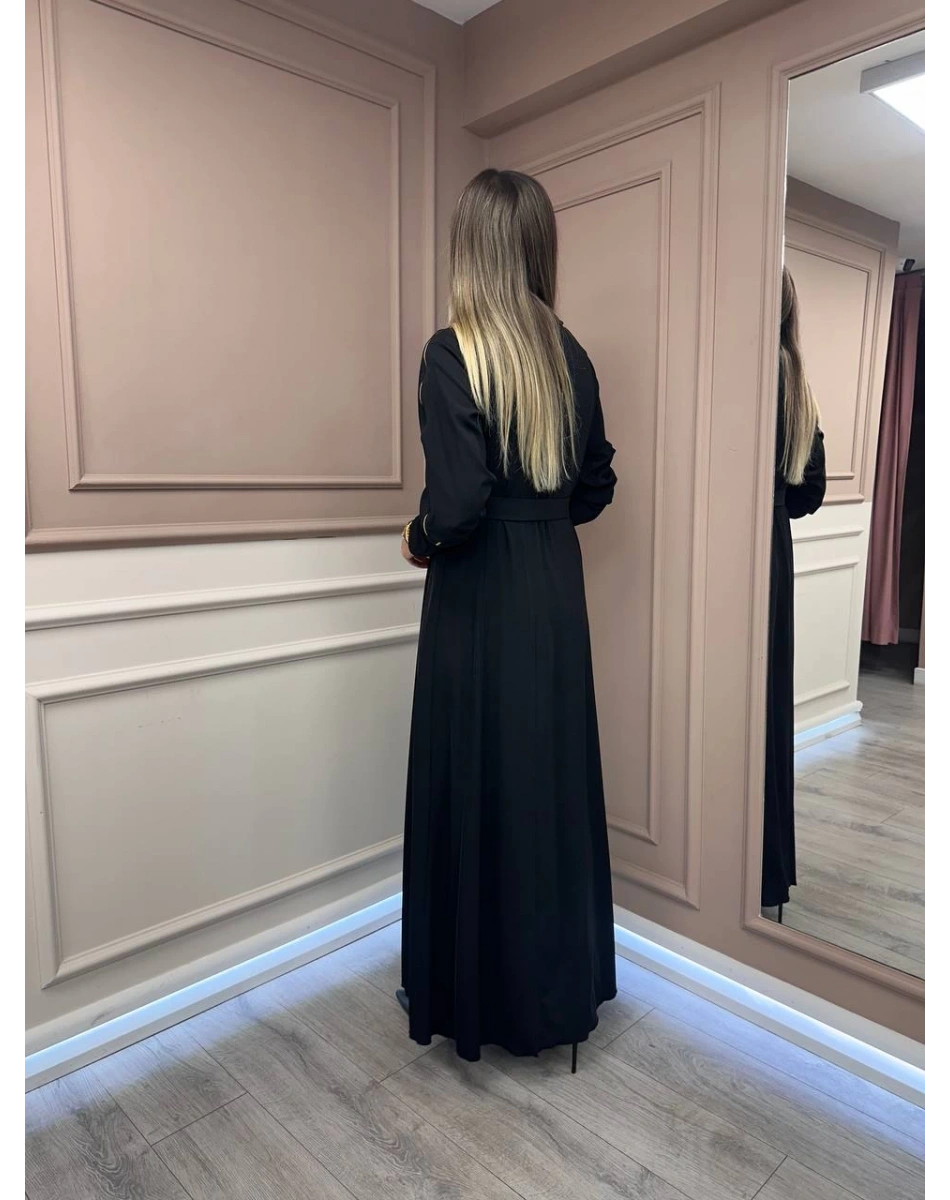 Misswhence 38803 Siyah Fermuar Detaylı Elbise