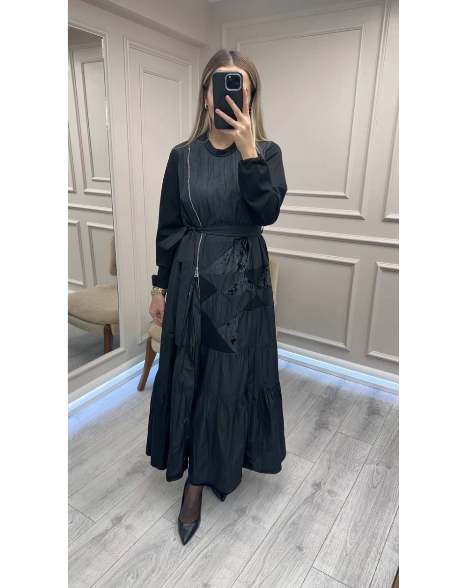 Misswhence 38813 Siyah Elbise