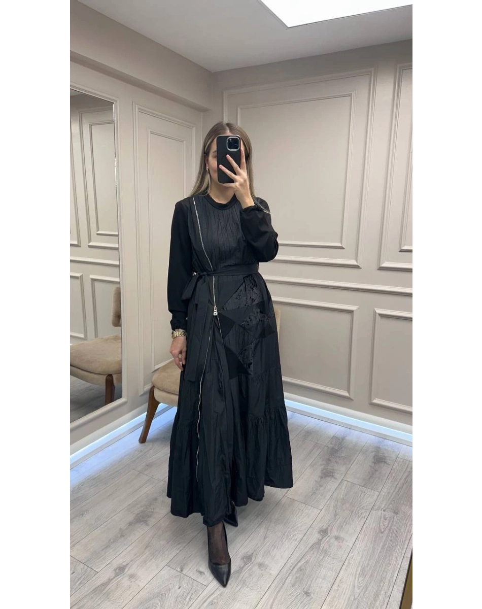 Misswhence 38813 Siyah Elbise