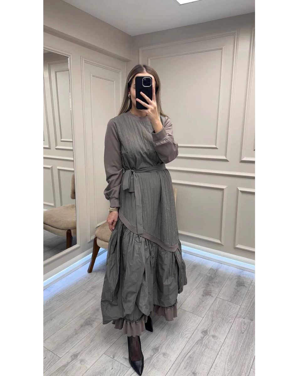 Misswhence 38831 Vizon Tafta Elbise