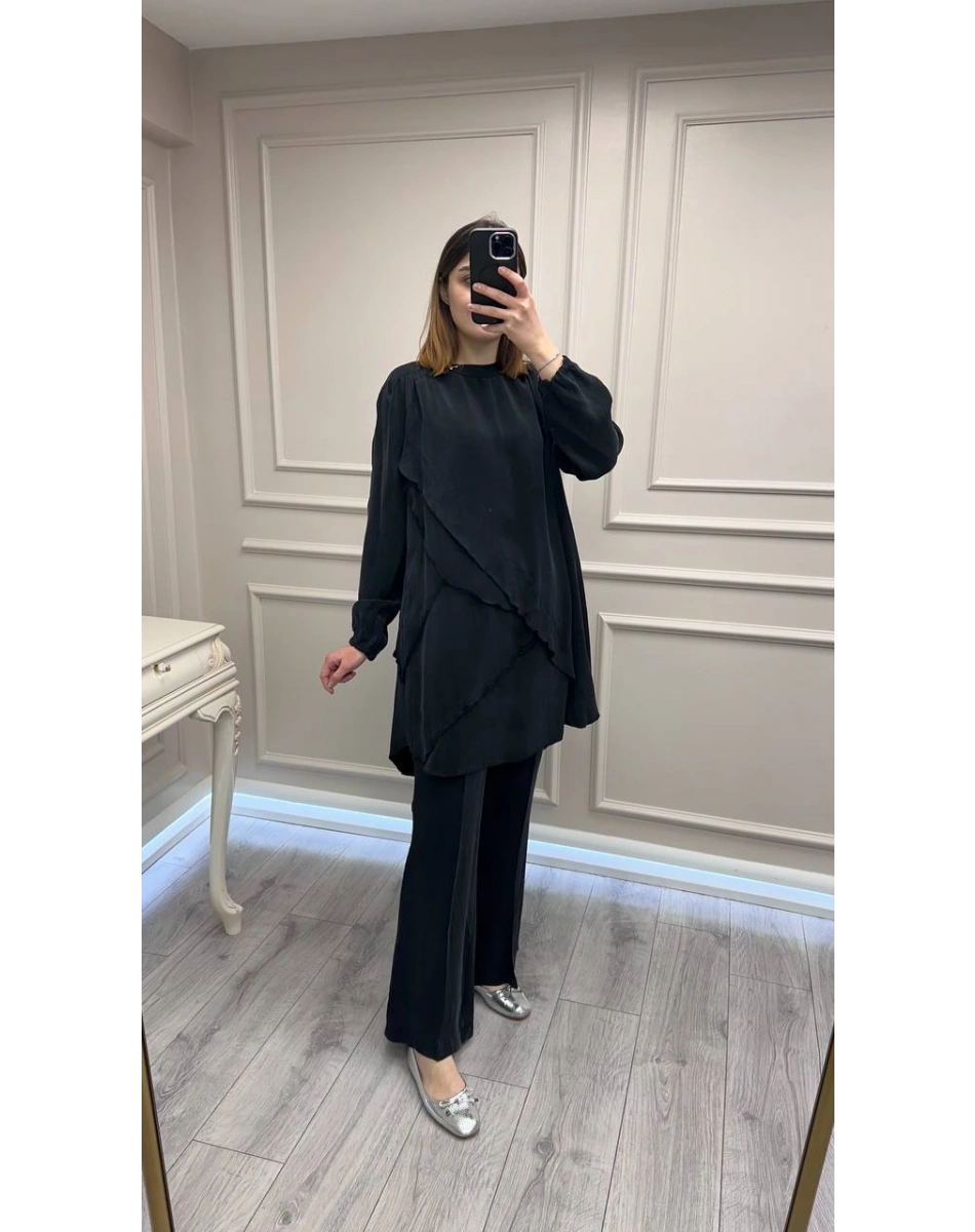 Misswhence 39017 Siyah Tunik