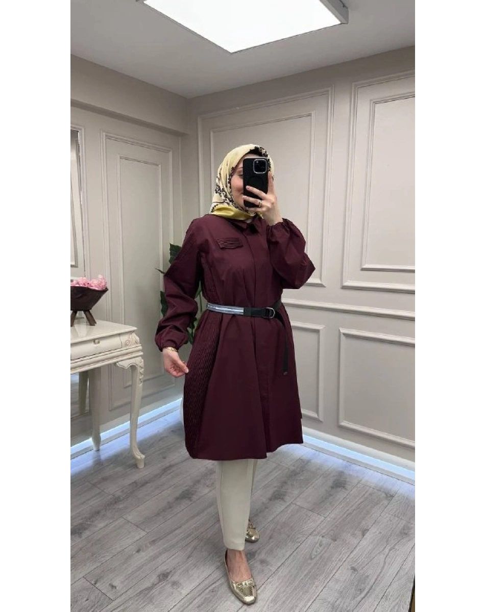 Misswhence 39305 Bordo Kemerli Tunik
