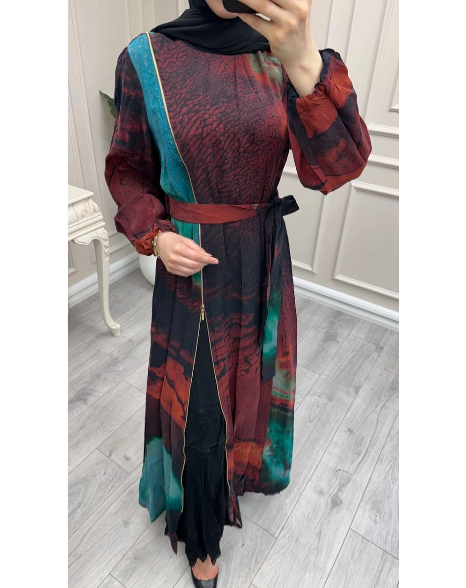 Misswhence 39826 Kırmızı İkili Elbise