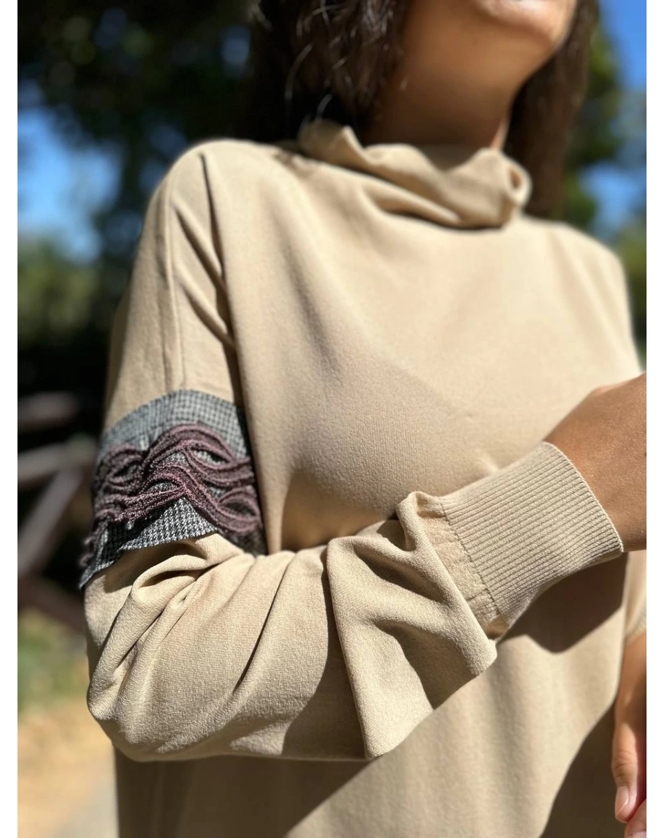 Misswhence MİSS 226 Camel Triko Tunik