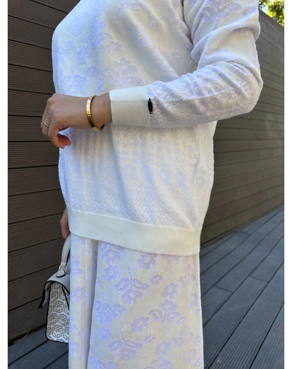 Misswhence MİSS 252-253 Ekru Triko Etekli Takım