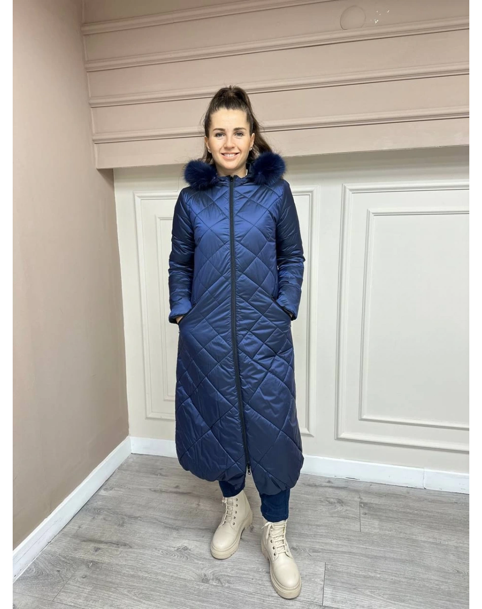 Ncl 23533 Siyah-Lacivert Çift Taraflı Şişme Parka