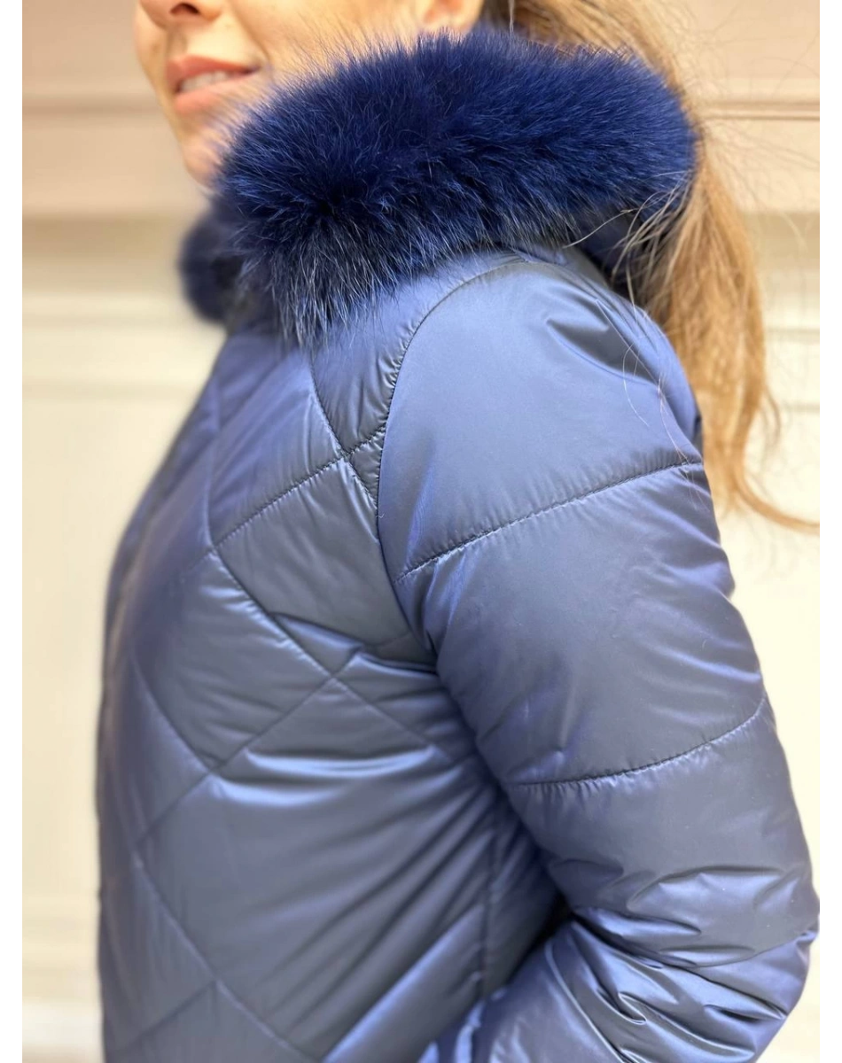 Ncl 23533 Siyah-Lacivert Çift Taraflı Şişme Parka