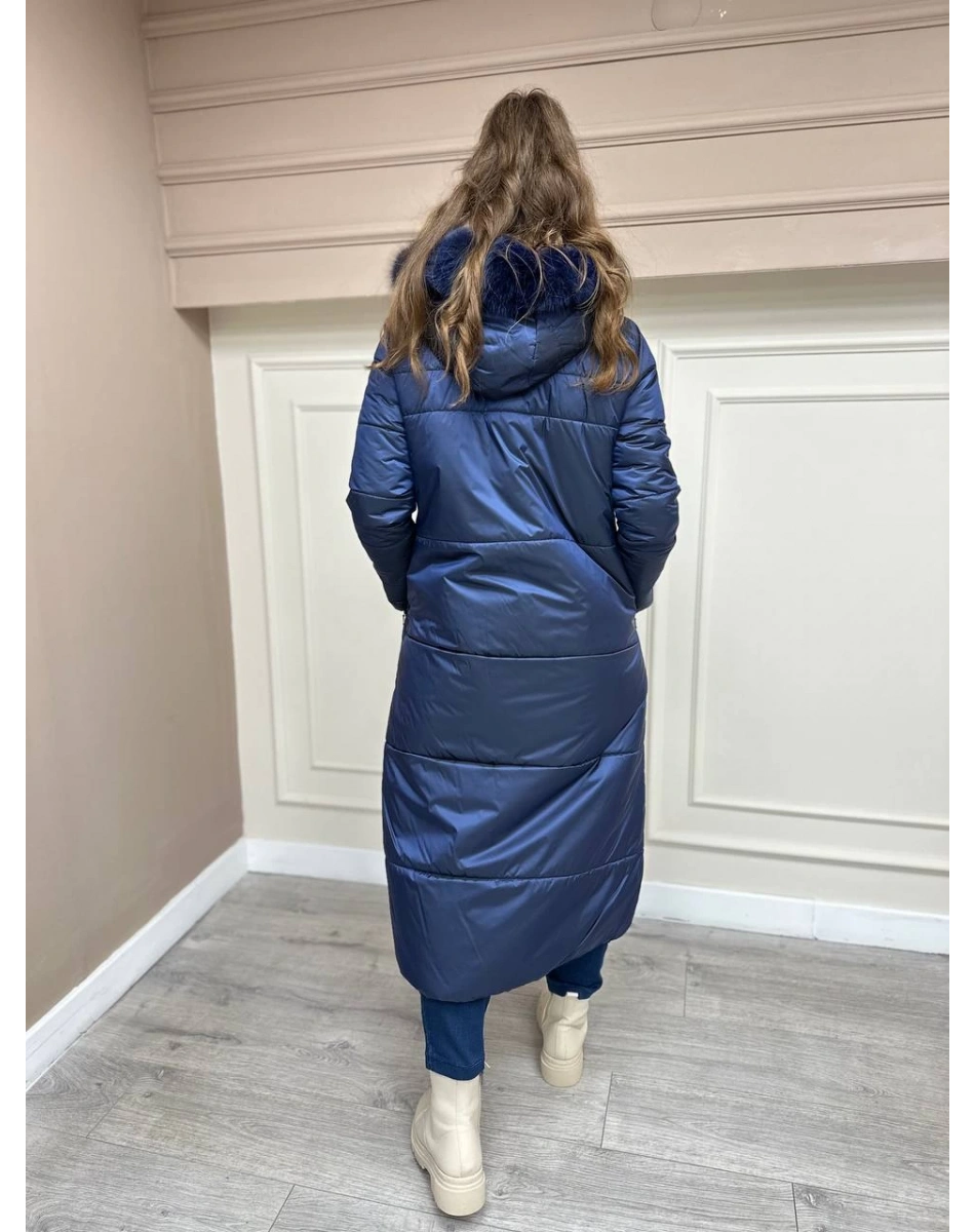 Ncl 23533 Siyah-Lacivert Çift Taraflı Şişme Parka