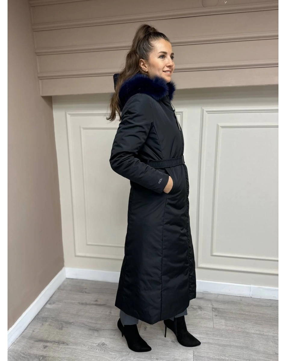 Ncl 23576 Siyah-Lacivert Çift Taraflı Şişme Parka