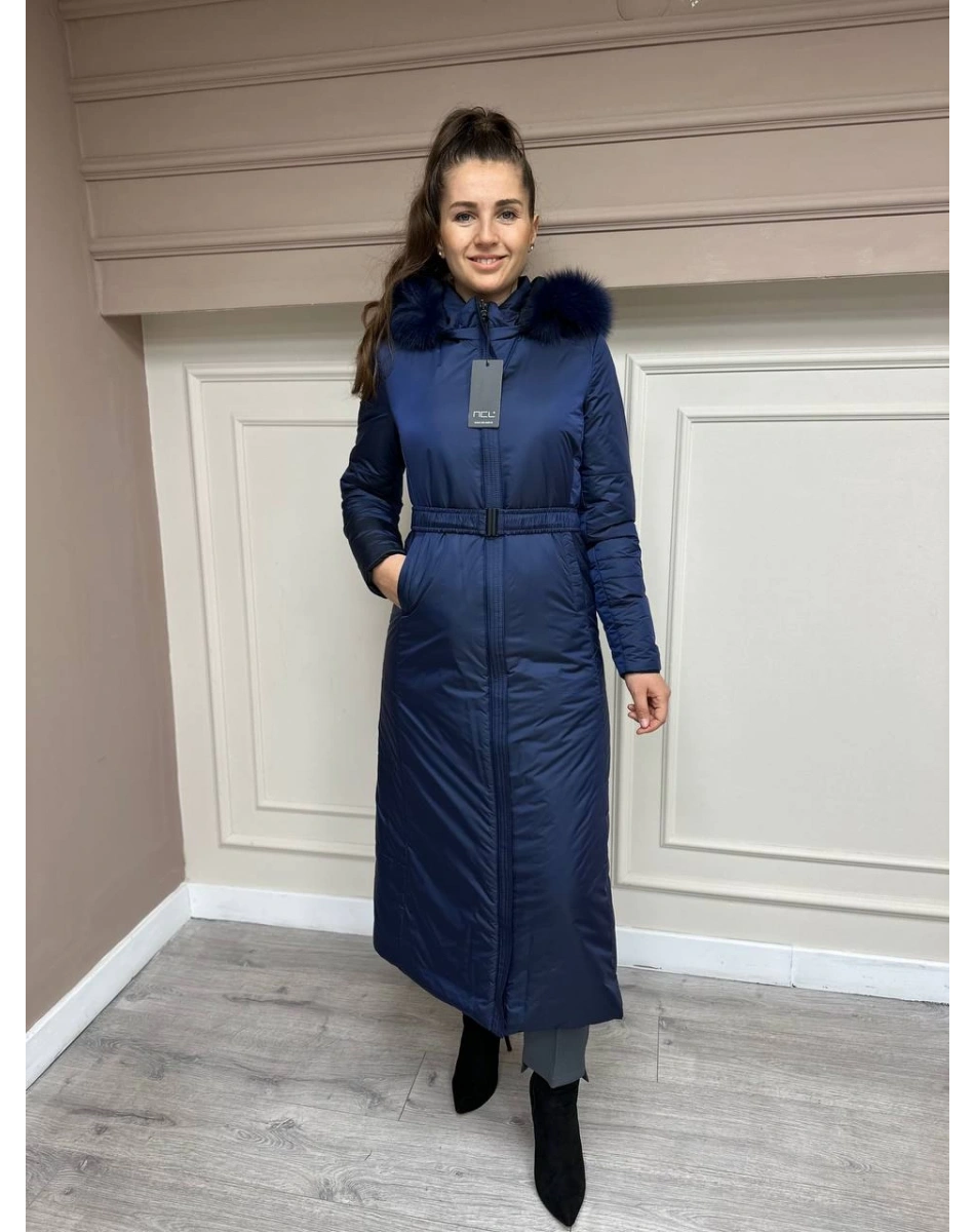 Ncl 23576 Siyah-Lacivert Çift Taraflı Şişme Parka