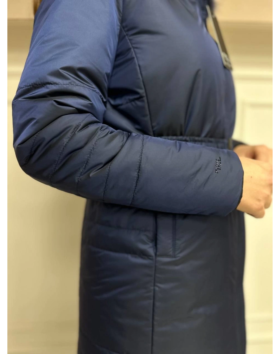 Ncl 23576 Siyah-Lacivert Çift Taraflı Şişme Parka