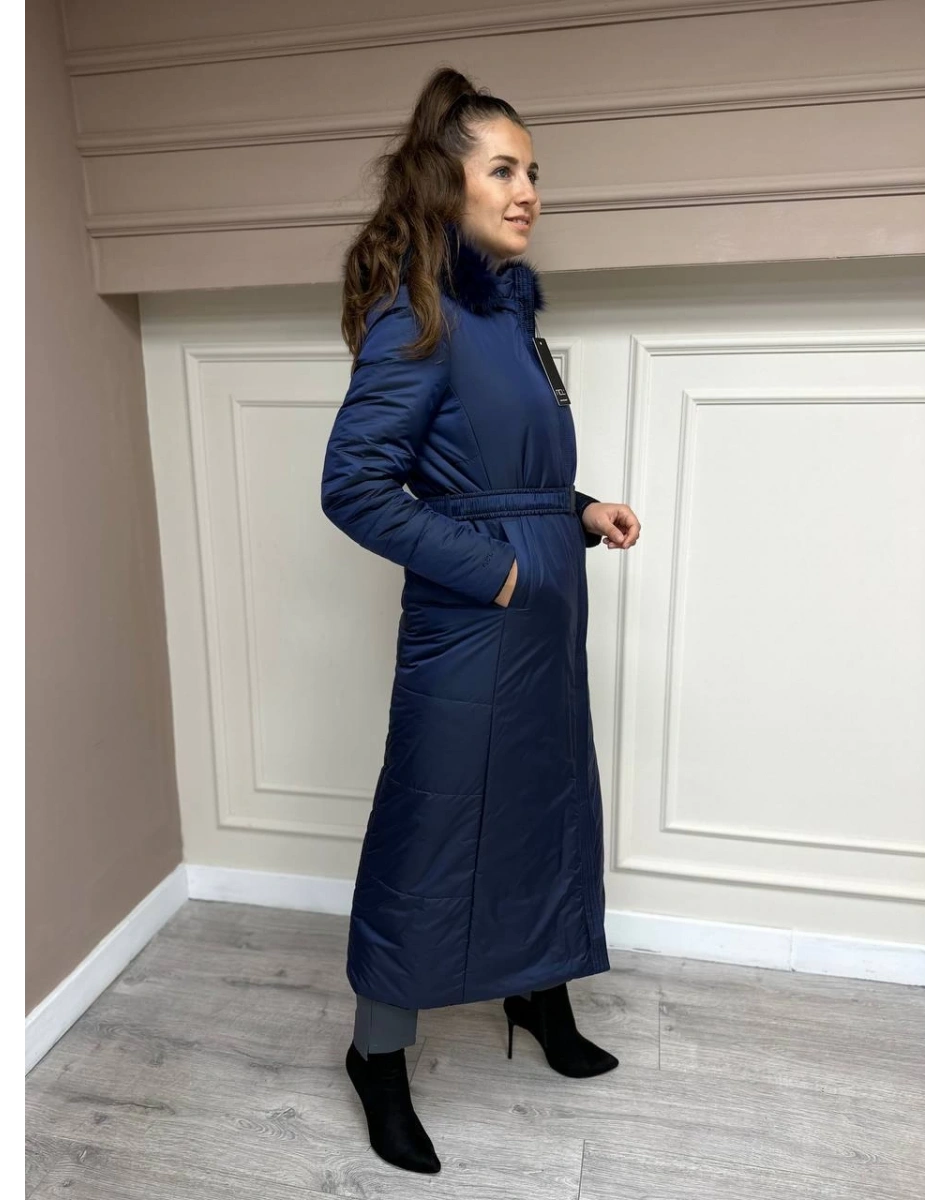 Ncl 23576 Siyah-Lacivert Çift Taraflı Şişme Parka