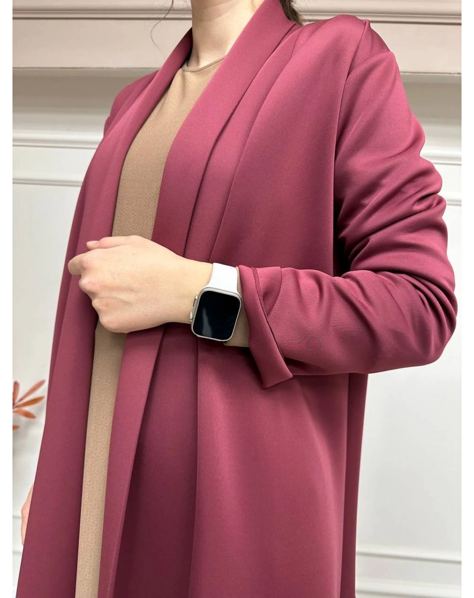 Noi 43335 Mürdüm Scuba Parçalı Uzun Kap