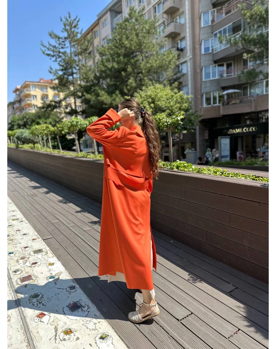 Noi 53323 Oranje Arkası Kemerli Scuba Kap