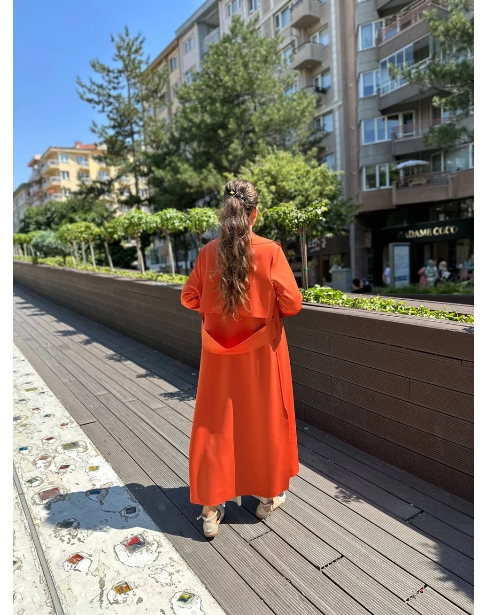 Noi 53323 Oranje Arkası Kemerli Scuba Kap