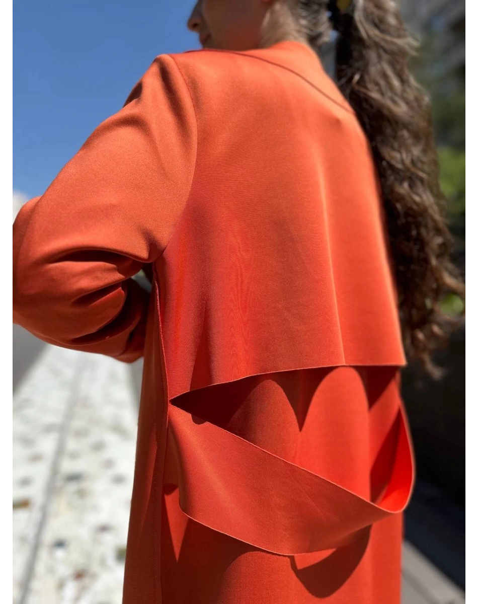 Noi 53323 Oranje Arkası Kemerli Scuba Kap